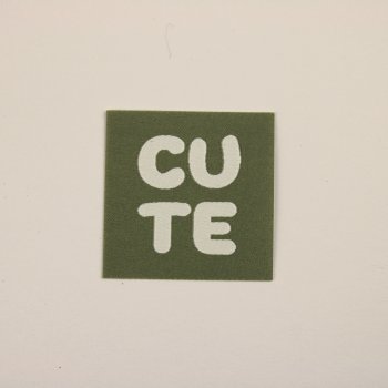 Webetikett  Cute (mit Iron On)